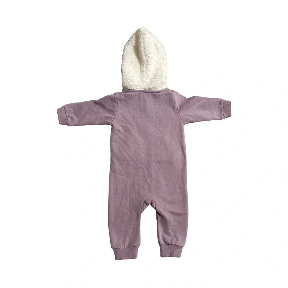 Petit Lem Romper - 3 months Fuzzy Hood